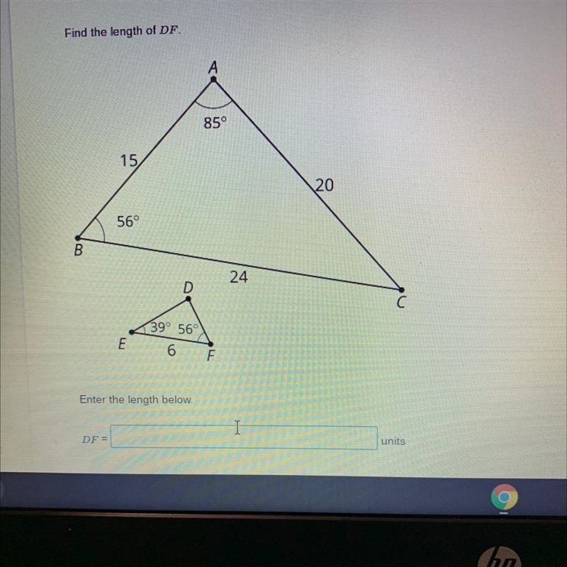 Find the length of DF-example-1