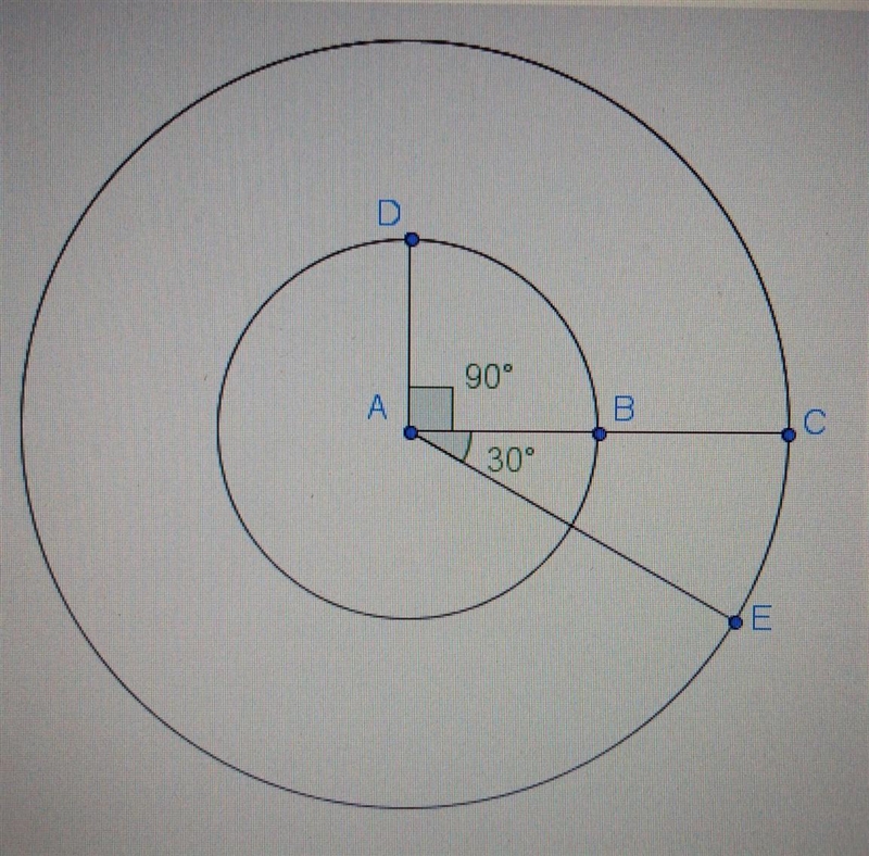 In the diagram, the ratio of AB to AE is 1/2. What is the ratio of the length of DB-example-1