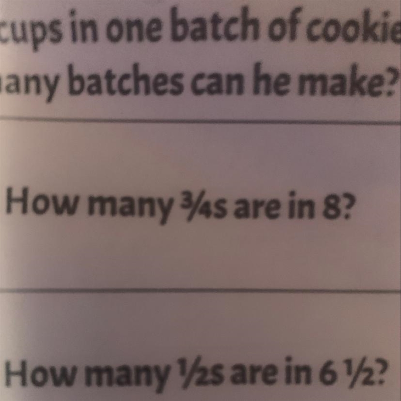 How many 3/4 are in 8?-example-1