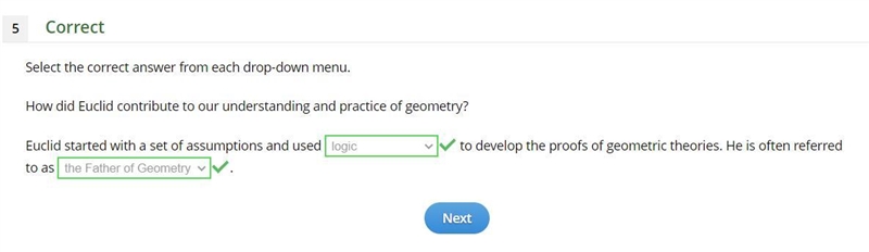 How did Euclid contribute to our understanding and practice of geometry? Euclid started-example-1