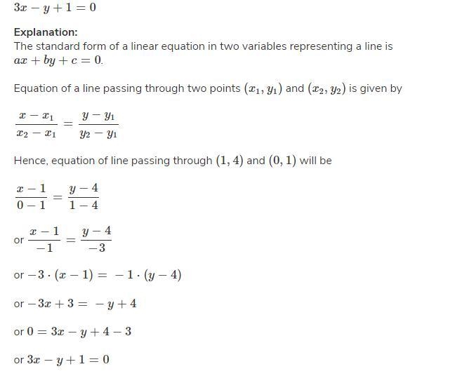 What is the equation of the line (0,1) (4,-1) ​-example-1