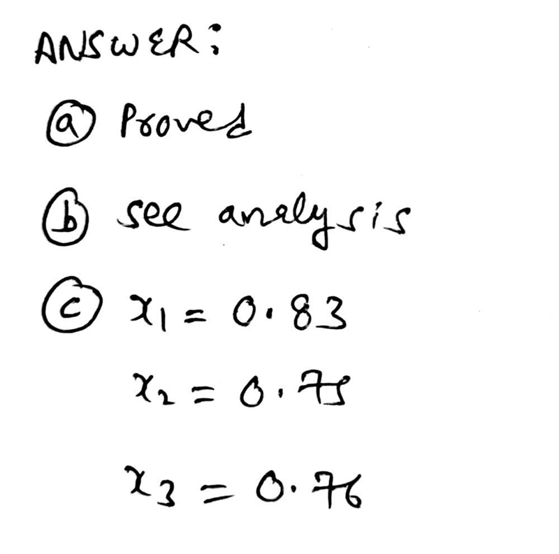 Show that the equation x^3 + 6x - 5 = 0 has a solution between x = 0 and x=1-example-1