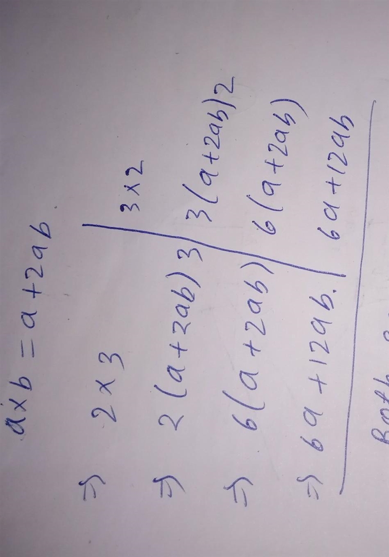 The operation * is defined as a * b = a+2ab solve 2* 3 and 3*2-example-1