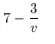 Plzzzzzzz help what is this?:7 minus the quotient of 4 and d-example-1