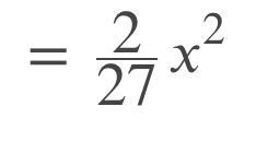 QUICK PLEASE! THIS IS DUE AT 6 P.M! 2x^2 ÷ 27-example-1