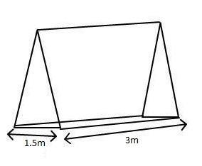 Syrus is buying a tent with the dimensions shown below. The volume inside the tent-example-1