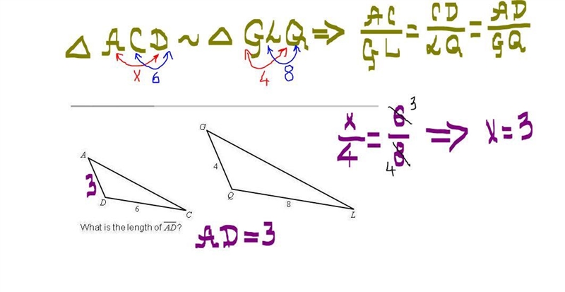 What is the length of ad A. 1 unit B. 2 units C. 3 units D. 4 units-example-1