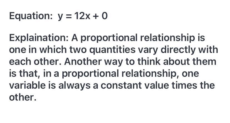 The graph shows a proportional relationship between the variables x and y. A. Write-example-1