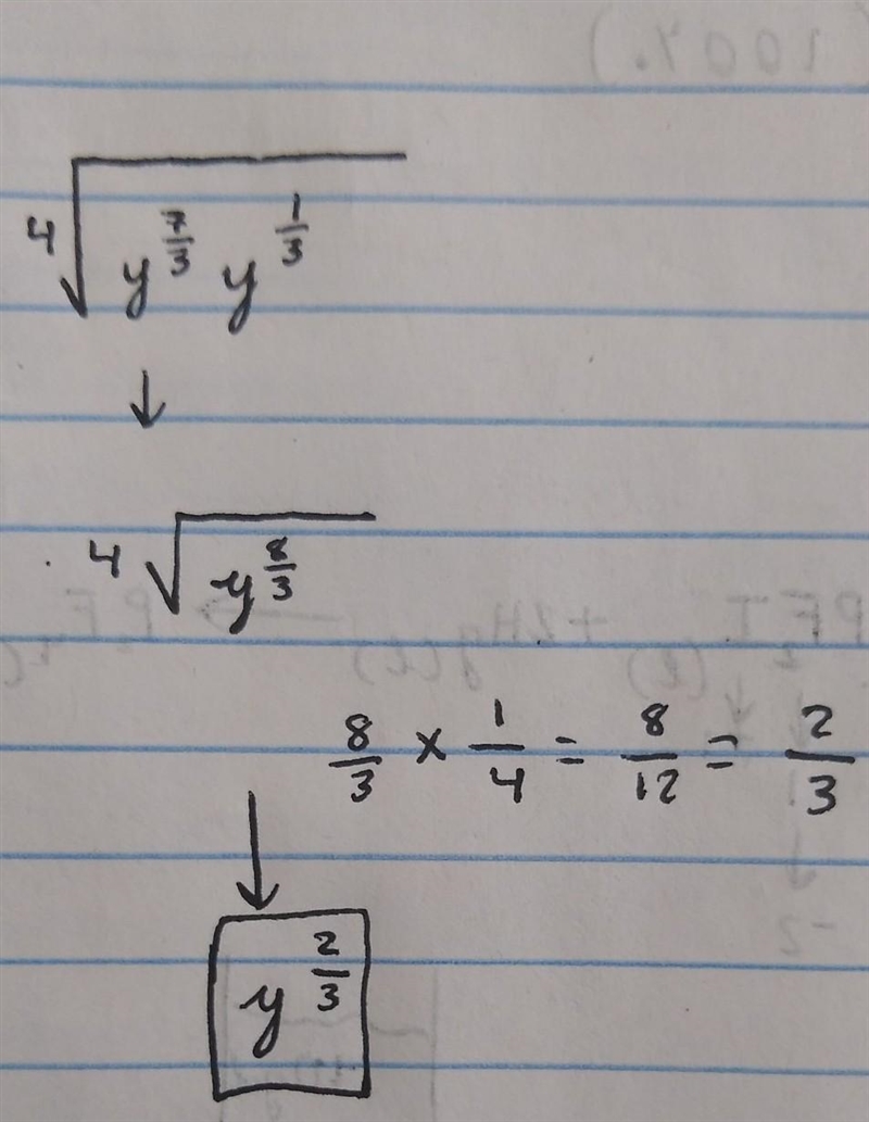 Rewrite the expression in the picture in the form y^n.-example-1