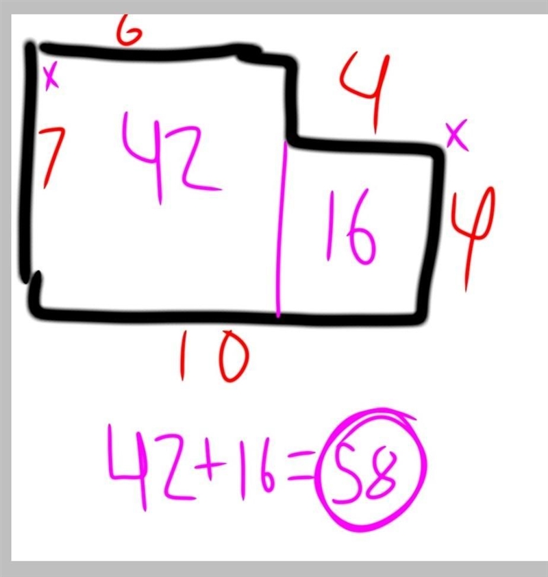 Find the area of the shape below-example-1