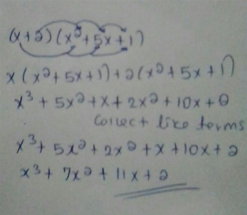 (x + 2)(x2 + 5x + + 1)-example-1