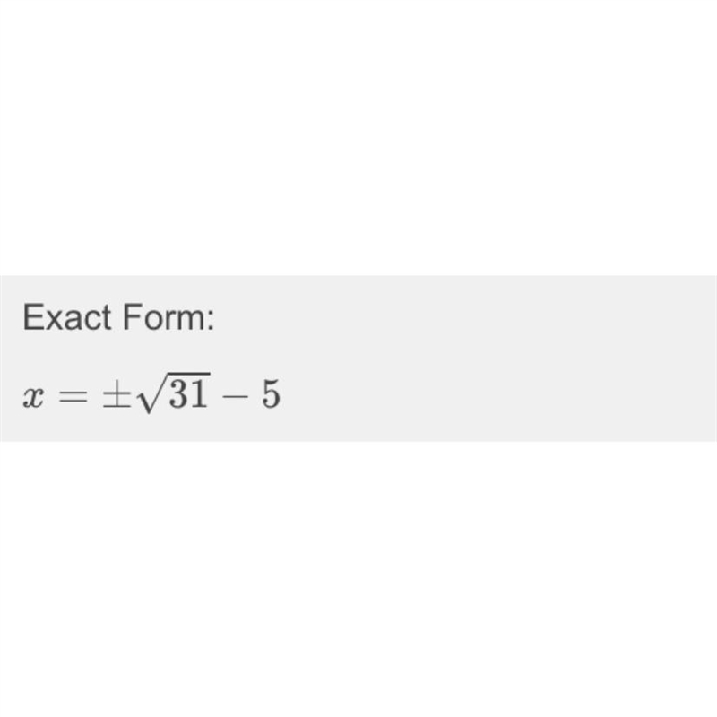 Solve for x. Use the completing the square method. x² + 10x = 6-example-1