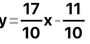 Rewrite the following equation in slope-intercept form. 17x − 10y = 11 Write your-example-1