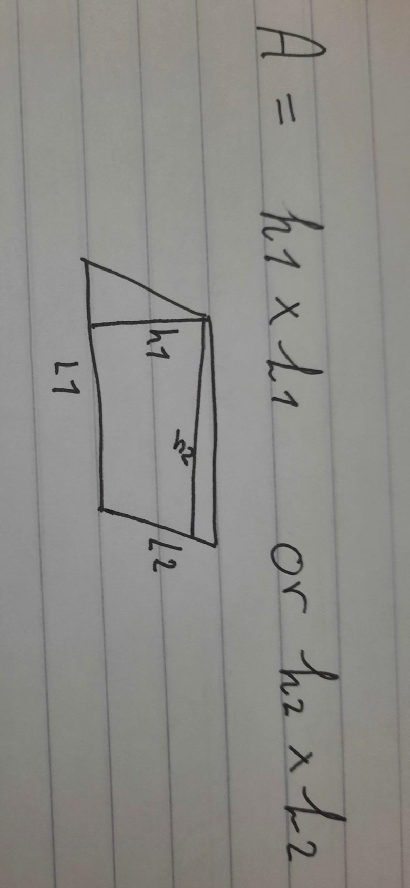 Find the area of parallelogram A. Do not include units (square units) in your answer-example-1