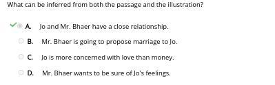 What can be inferred from both the passage and the illustration? A. Jo is more concerned-example-1