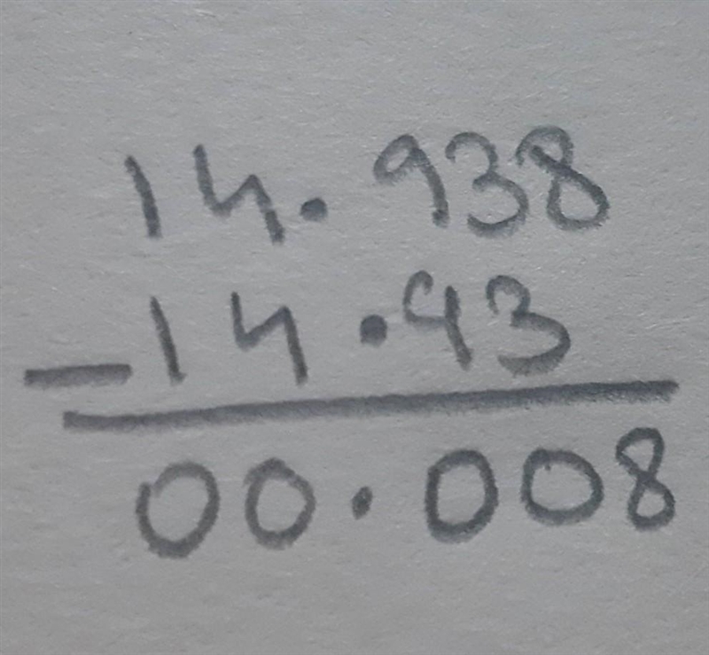 How do you simplify 14.938 - 14.93 ? Please help-example-1