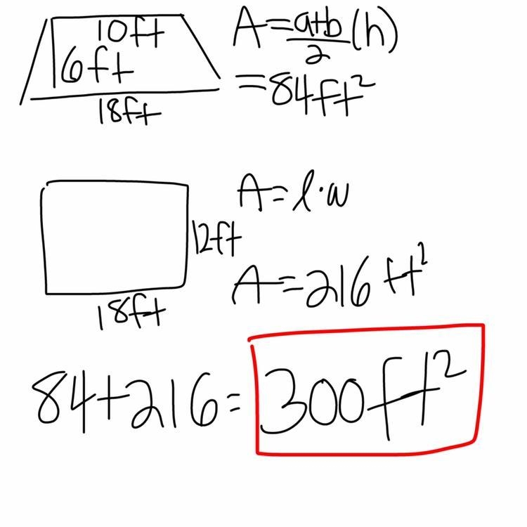 Find the area of the figure. explain how you found your answer-example-1