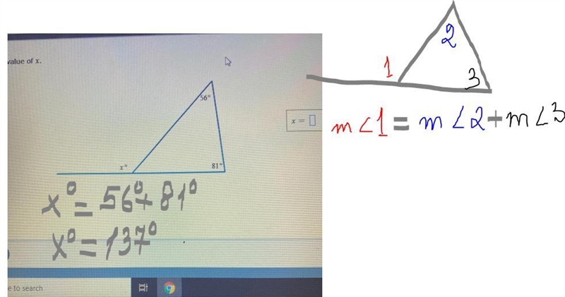 Find the value of x-example-1