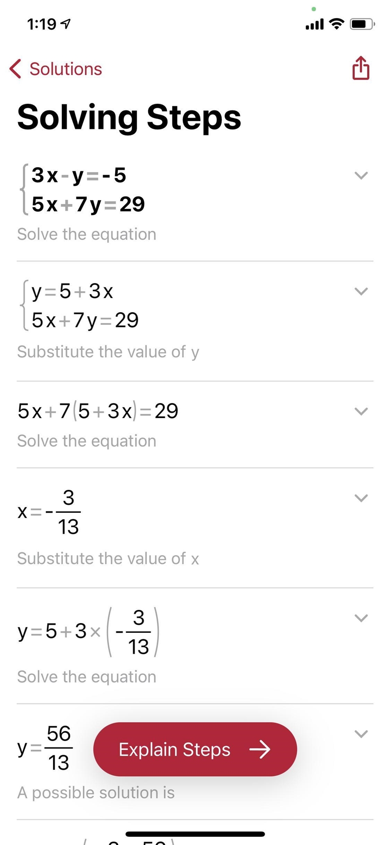 3x-y=-5 5x+7y=29 Solve this for me using substitution pls-example-1