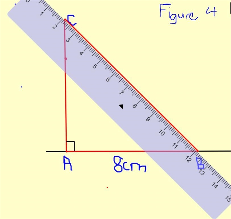 Using a protractor and a ruler, accurately construct a triangle ABC where AB = AC-example-4