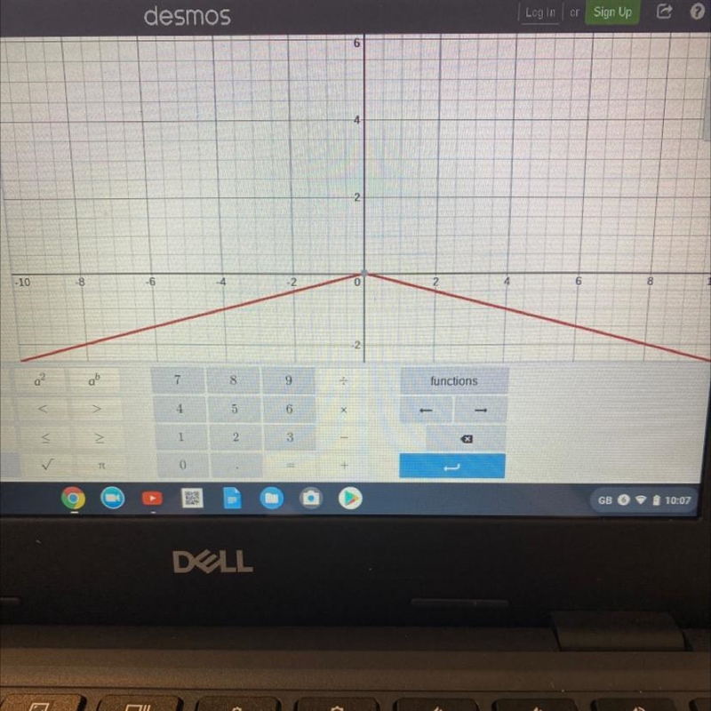 Graph the function r(x) = -1/4 |x|-example-1