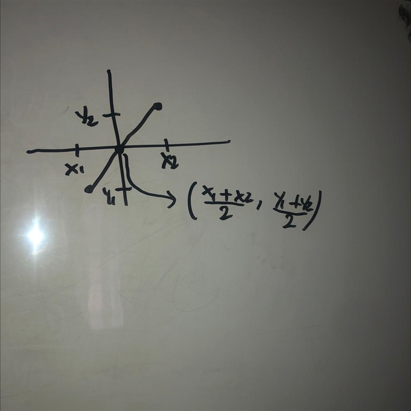 Used to find the midpoint between two points (x1,y1) and (x2,y2) what is the formula-example-1