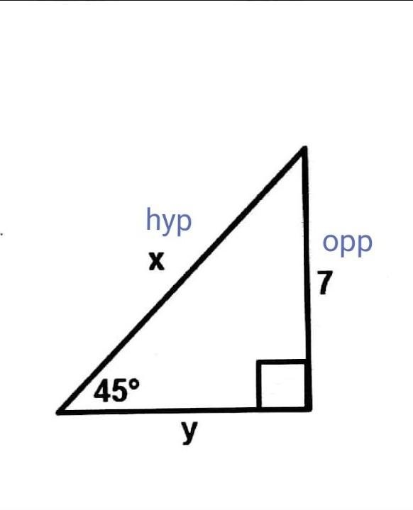 Find x. Use a simplified radical or round to the nearest tenth. Pleas helpppp-example-1