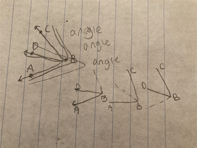 Name three different angles in the figure. Please-example-1