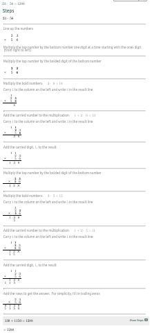 Solve this math problem what is −23×(−56)=-example-1