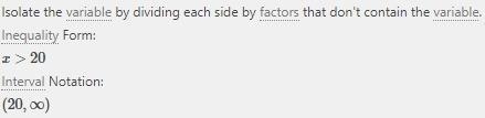 9 - x < -11 lololol help-example-1