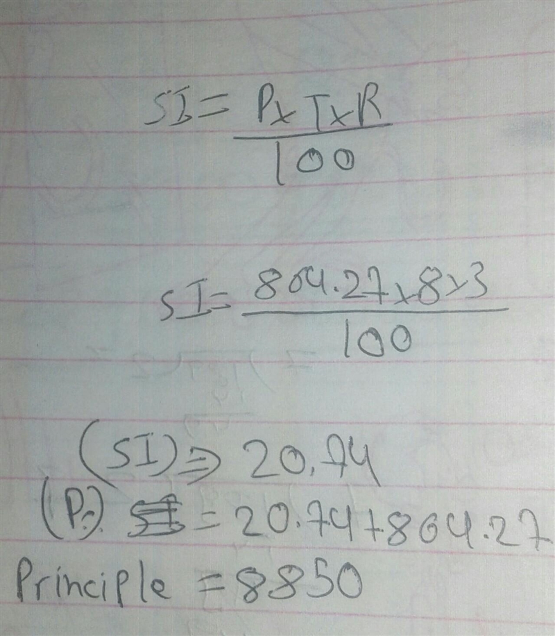 How much interest is earned on a principle of $864.27 invested at an interest rate-example-1