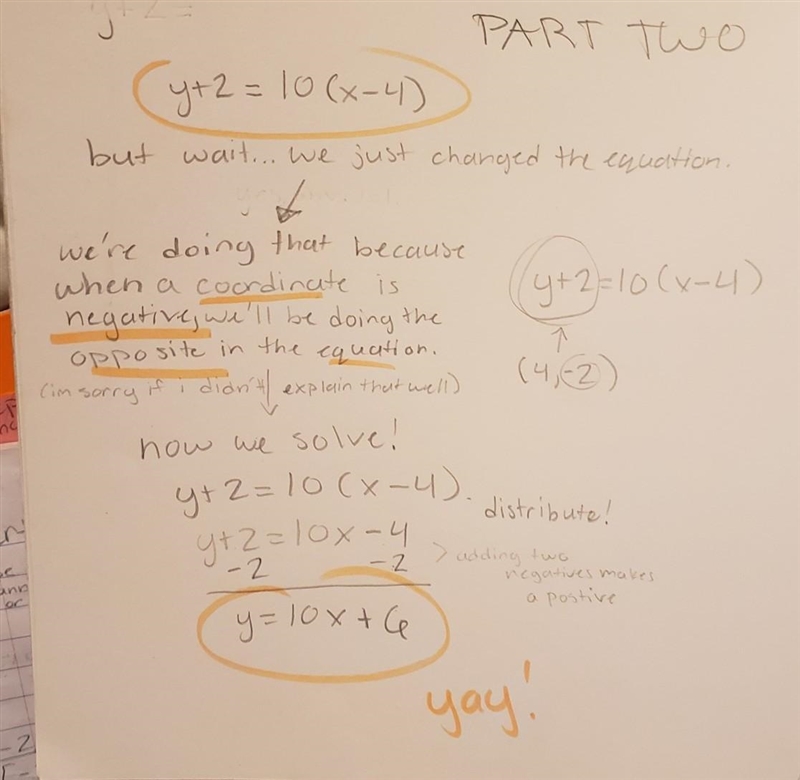 Find the equation of the line that passes through the point (4,-2) and is parallel-example-2