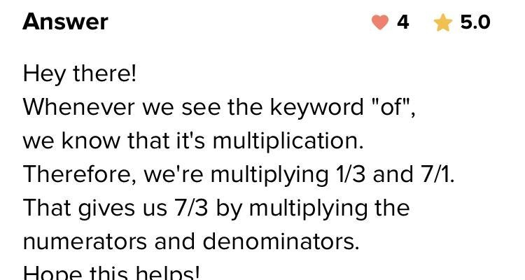 1/3 of 7 as a fraction-example-1