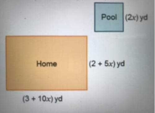 He total amount of fencing they need can be written as 5 x + 10. If x = 5; The family-example-1