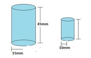 If the cylinder above is similar to a second cylinder that has a radius of 10mm, what-example-1