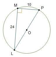 Which statements about circle O are true? Select three options. The radius of circle-example-1