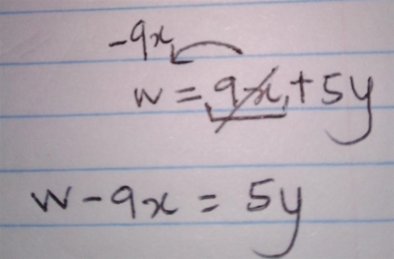 W = 9x + 5y, solve for y​-example-2