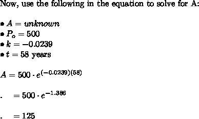 Exponential growth and decay: The half life of strontium-90 is approximately 29 year-example-2