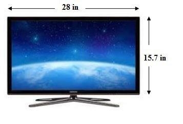 Television sizes are described by the length of their diagonal measure. What would-example-1