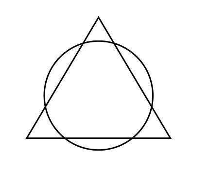 Complete the sentence: The intersection of a circle and a triangle can be A. Six Points-example-1