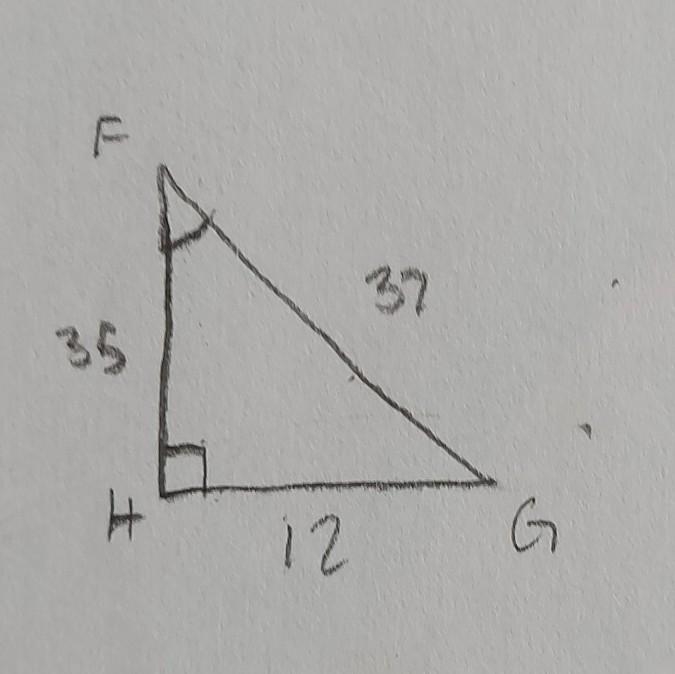 In ΔJKL, the measure of ∠L=90°, JL = 60, KJ = 61, and LK = 11. What ratio represents-example-1