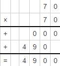 Uh what is 70 times 70 and the square route of 30-example-1