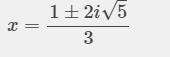 Find the solutions of the quadratic equation 3x^2-2x+7=0 PLEASE ANSWER CORRECTLY!!-example-1