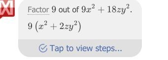 What is the greatest common factor of 36x^3- 9x² +18zy^2??-example-1