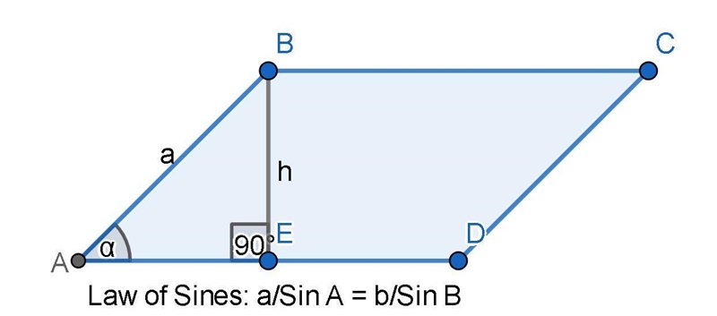 How to find parallelogram height with angles and side length-example-1