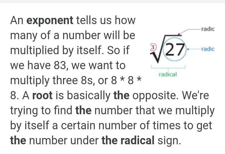 How are exponents and roots related? ​-example-1