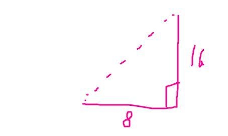 A ladder is placed 8 feet away from a wall. The distance from the ground straight-example-1