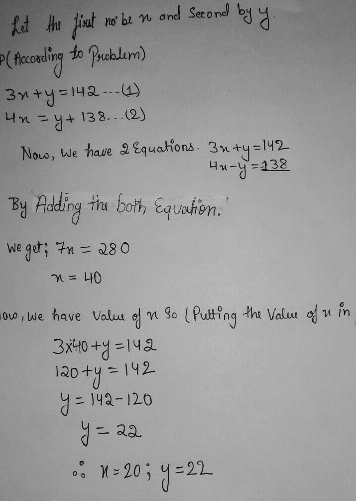 Plz help, explain me the method Topic: Simultaneous equations Class 9 ICSE​-example-1