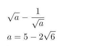 If a = 5 - 2 √(6) , then find the value of : (I) √(a) \: - (1)/( √(a) ) (ii) {a}^(2) + \frac-example-1