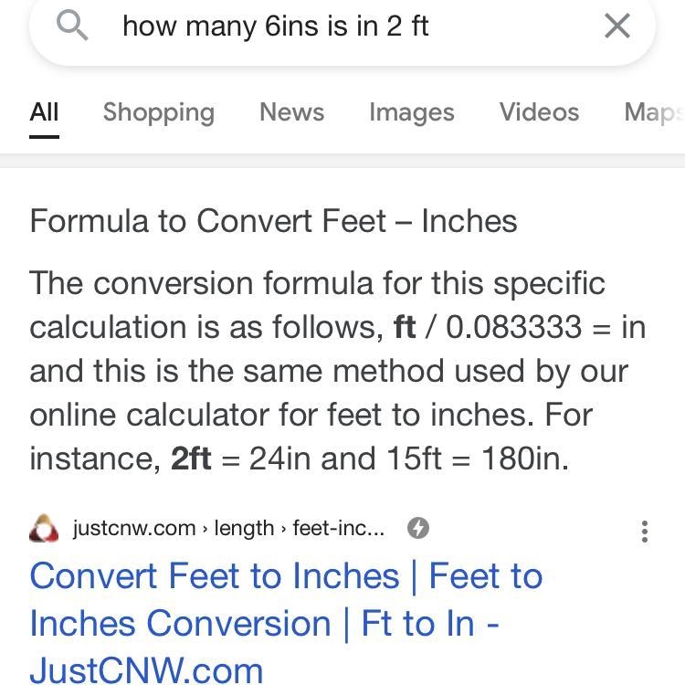 How many boards 6in. Long can be cut from a board 2ft long-example-1